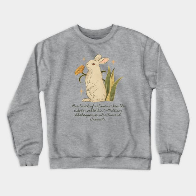 Shakespeare Rabbit Crewneck Sweatshirt by Magnolia Meadows